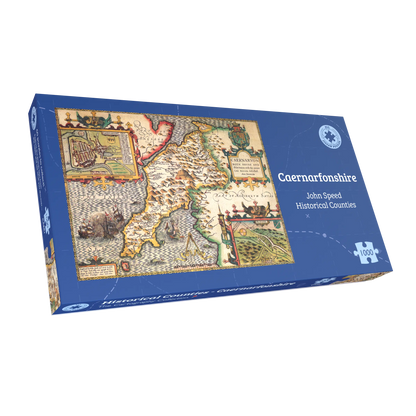 Puzzle 1000 pièces de la carte historique du Caernarfonshire (1610)