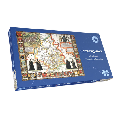 Historische Karte von Cambridgeshire, 1000-teiliges Puzzle (1610)