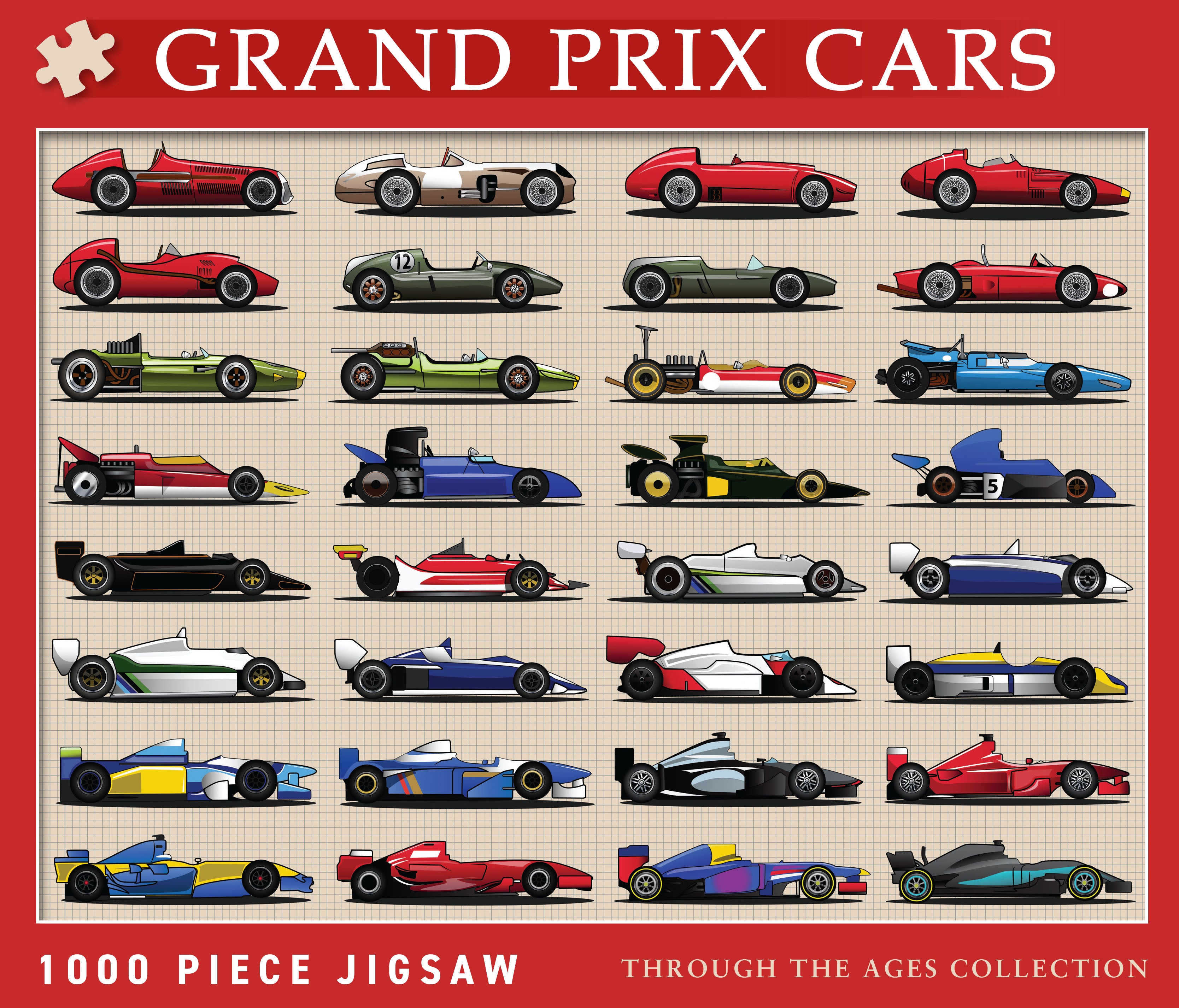 Grand Prix Cars 1000 Piece Jigsaw Puzzle – All Jigsaw Puzzles
