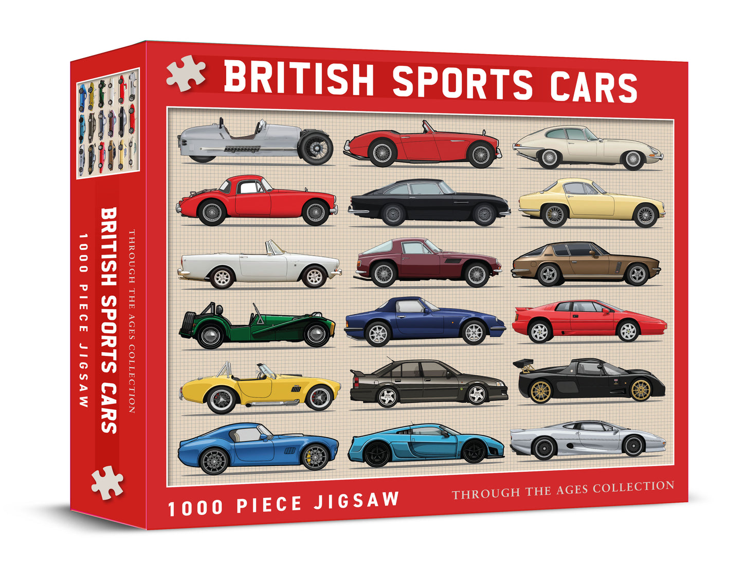 British Sports Cars 1000 Piece Jigsaw