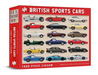 British Sports Cars 1000 Piece Jigsaw