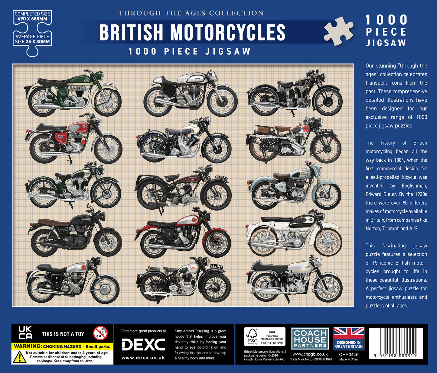 British Motorcycles 1000 Piece Jigsaw