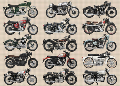 British Motorcycles 1000 Piece Jigsaw