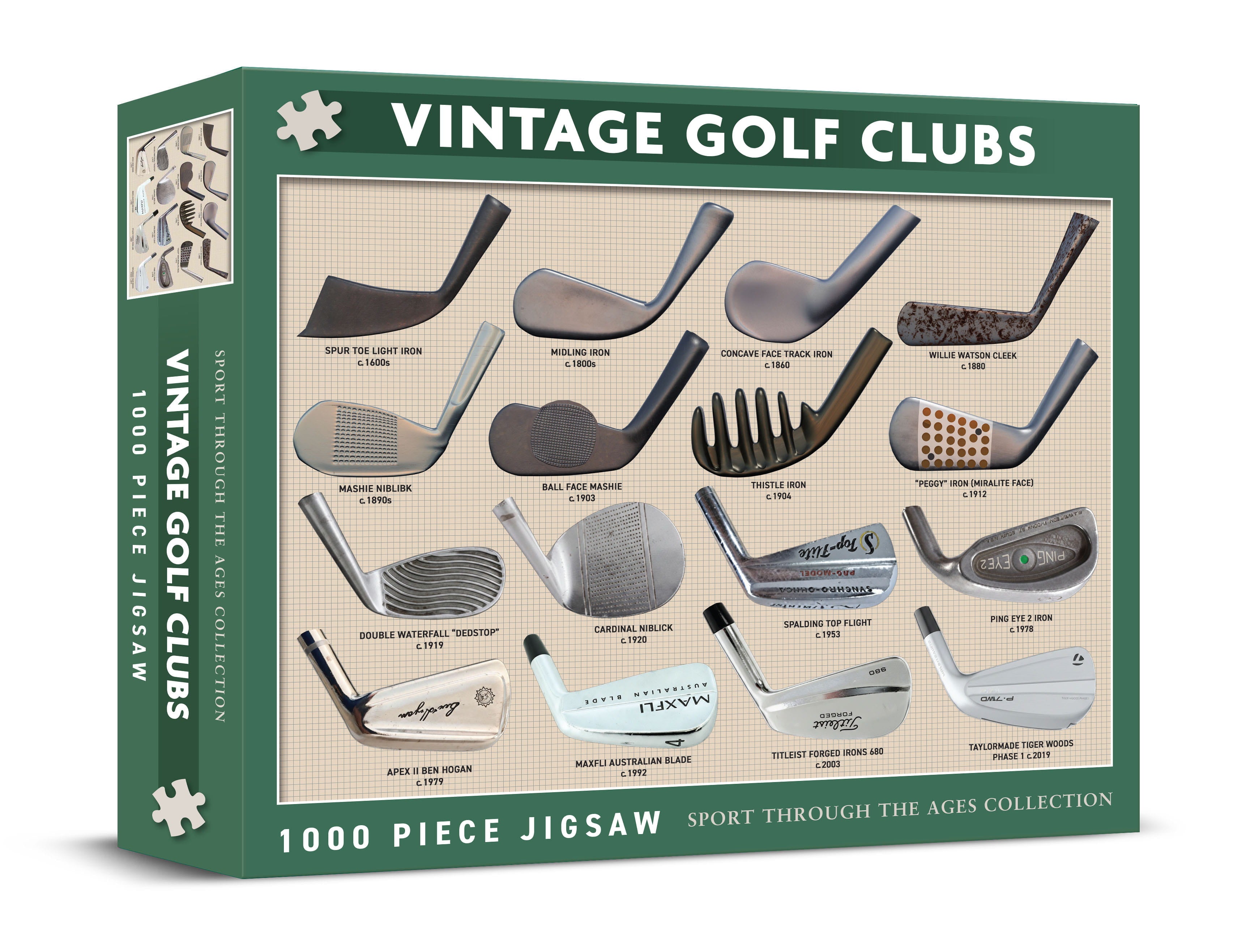 Vintage Golf Clubs 1000 Piece Jigsaw Puzzle – All Jigsaw Puzzles