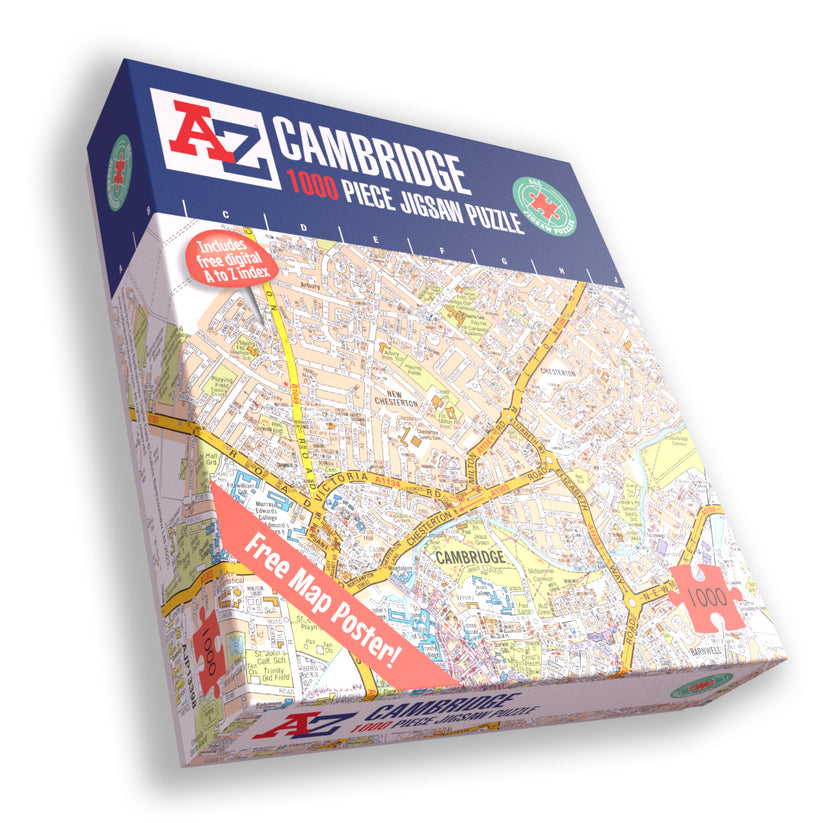 A to Z Map of Cambridge 1000 Piece Jigsaw All Jigsaw Puzzles