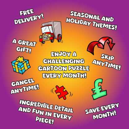 Cartoon Jigsaw Puzzle Monthly Subscription