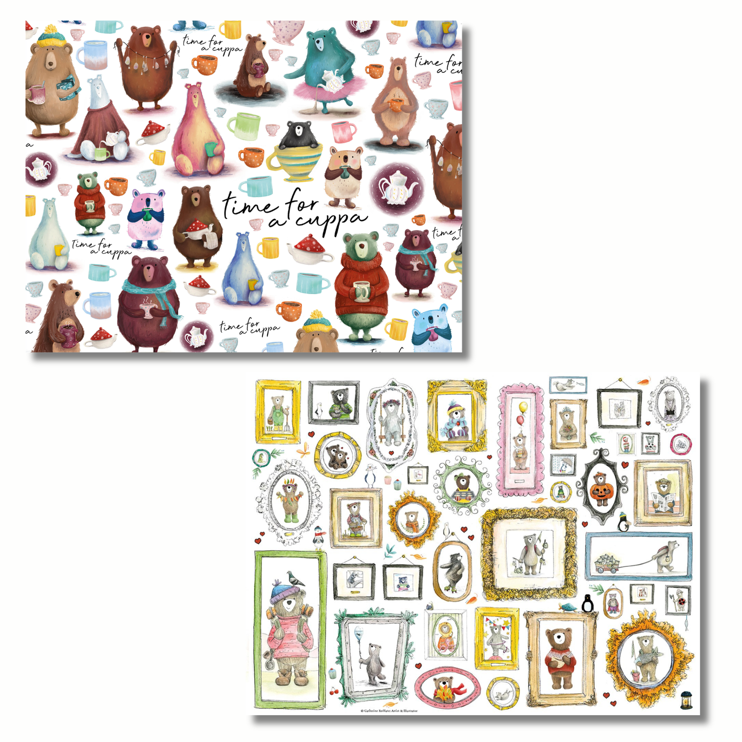 Catherine Redgate Bears 2 x 1000 Piece Jigsaw Puzzle Bundle