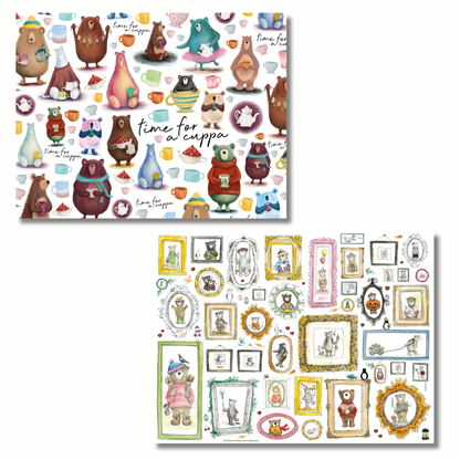 Catherine Redgate Bears 2 x 1000 Piece Jigsaw Puzzle Bundle