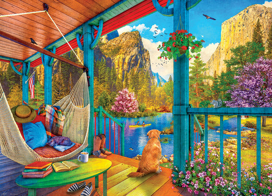 Hammock with a View 500 Piece Jigsaw Puzzle