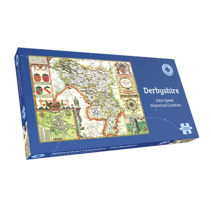 Puzzle 1000 pièces Carte historique du Derbyshire (1610)