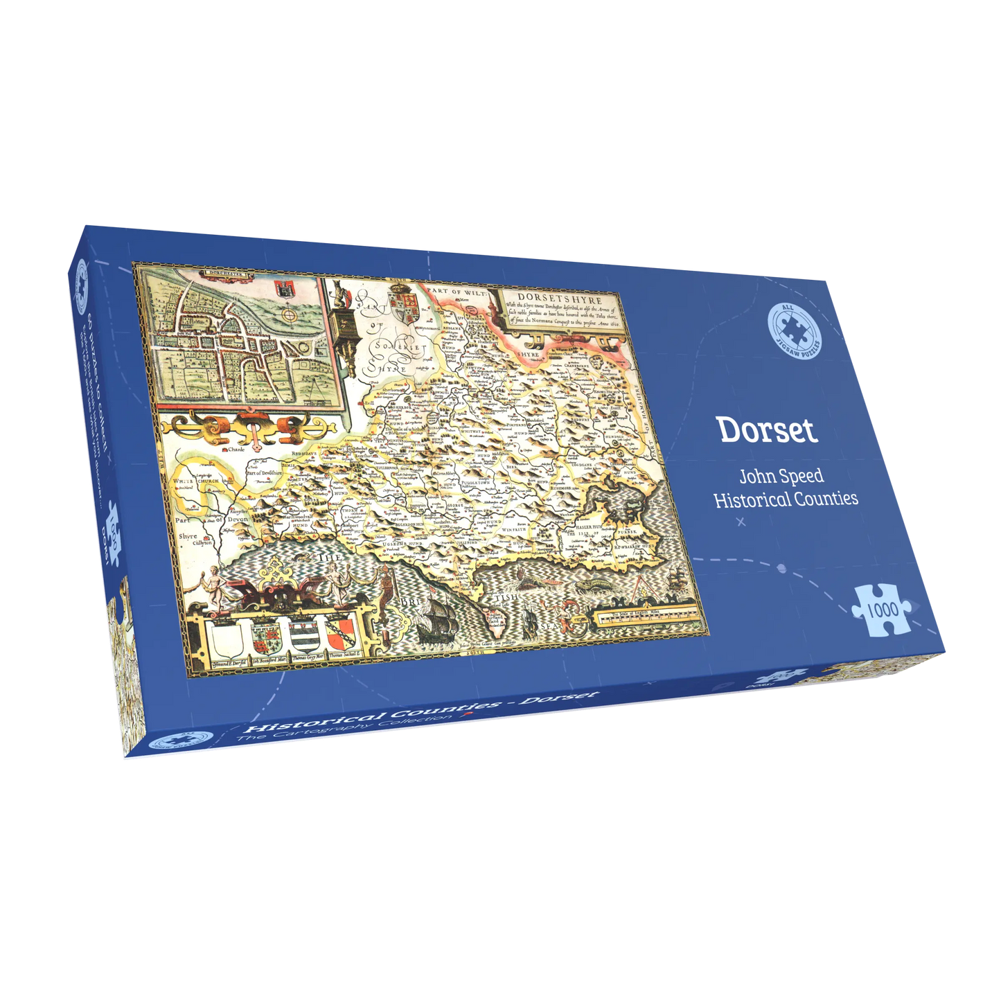 Puzzle 1000 pièces Carte historique du Dorset (1610)