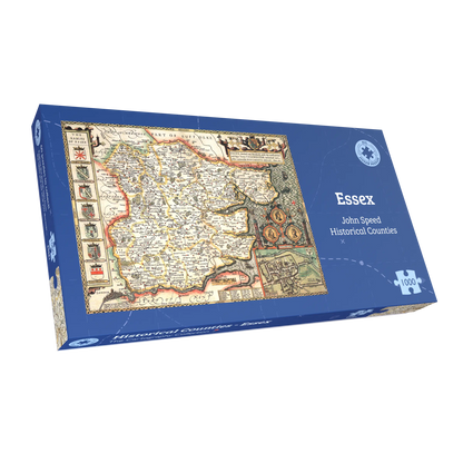 Puzzle 1000 pièces de la carte historique de l'Essex (1610)