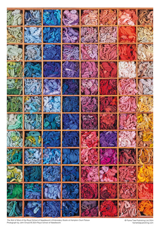 Royal School of Needlework: Wall of Wool 1000 Piece Jigsaw Puzzle