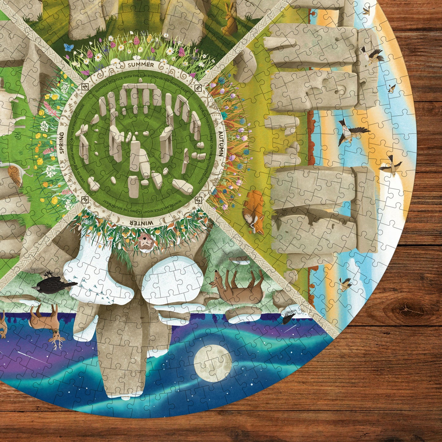English Heritage Stonehenge 500 Piece Circular Jigsaw Puzzle