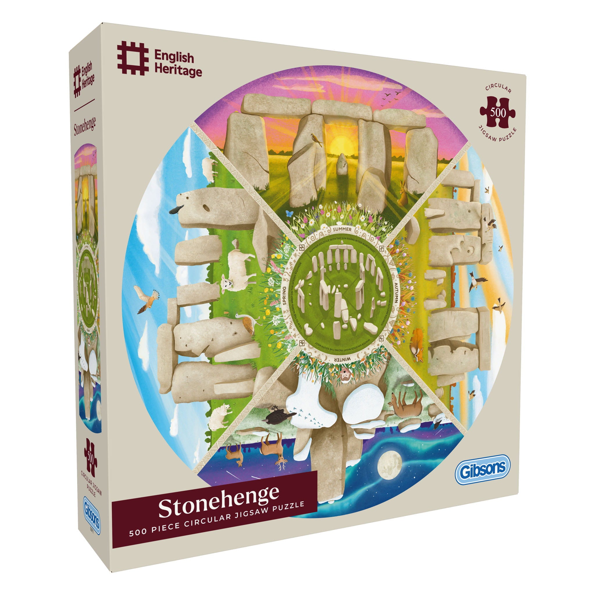 English Heritage Stonehenge 500 Piece Circular Jigsaw Puzzle – All