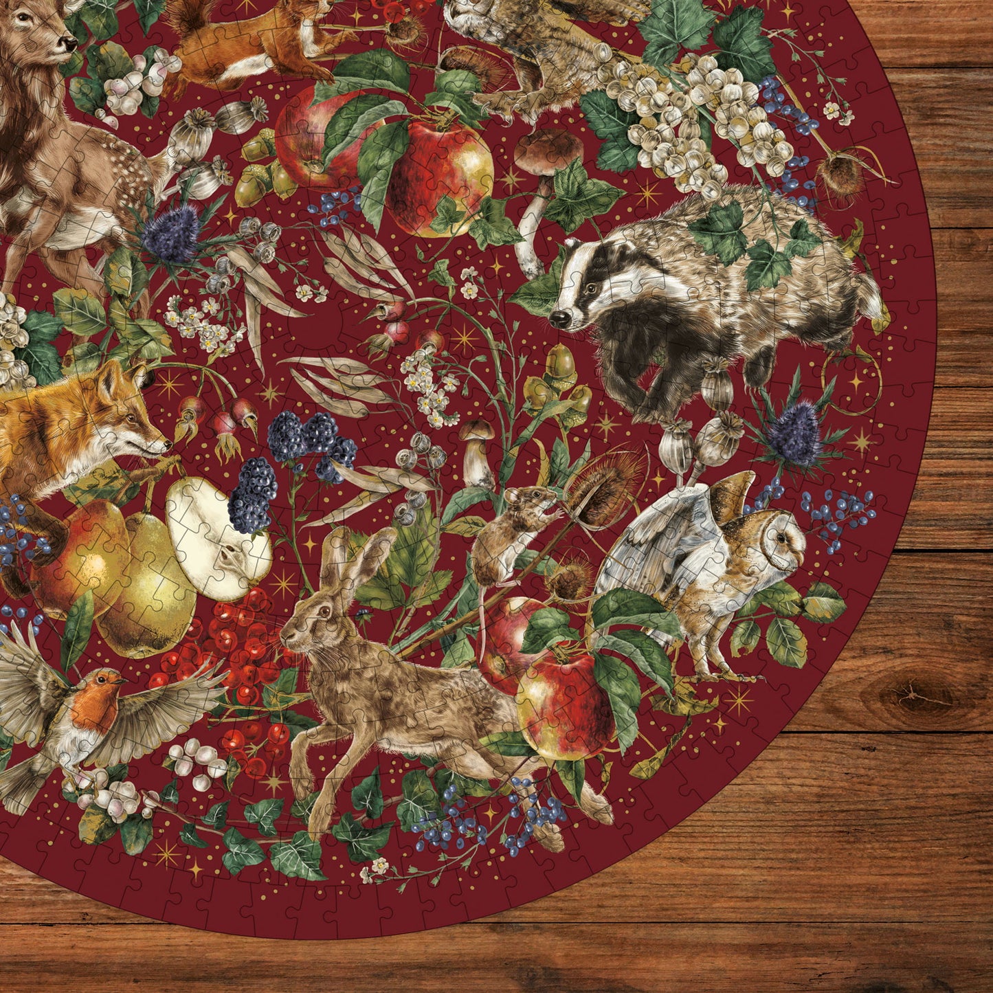 The Art File: Winter Story 500 Piece Circular Jigsaw Puzzle