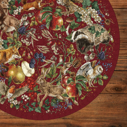 The Art File: Winter Story 500 Piece Circular Jigsaw Puzzle