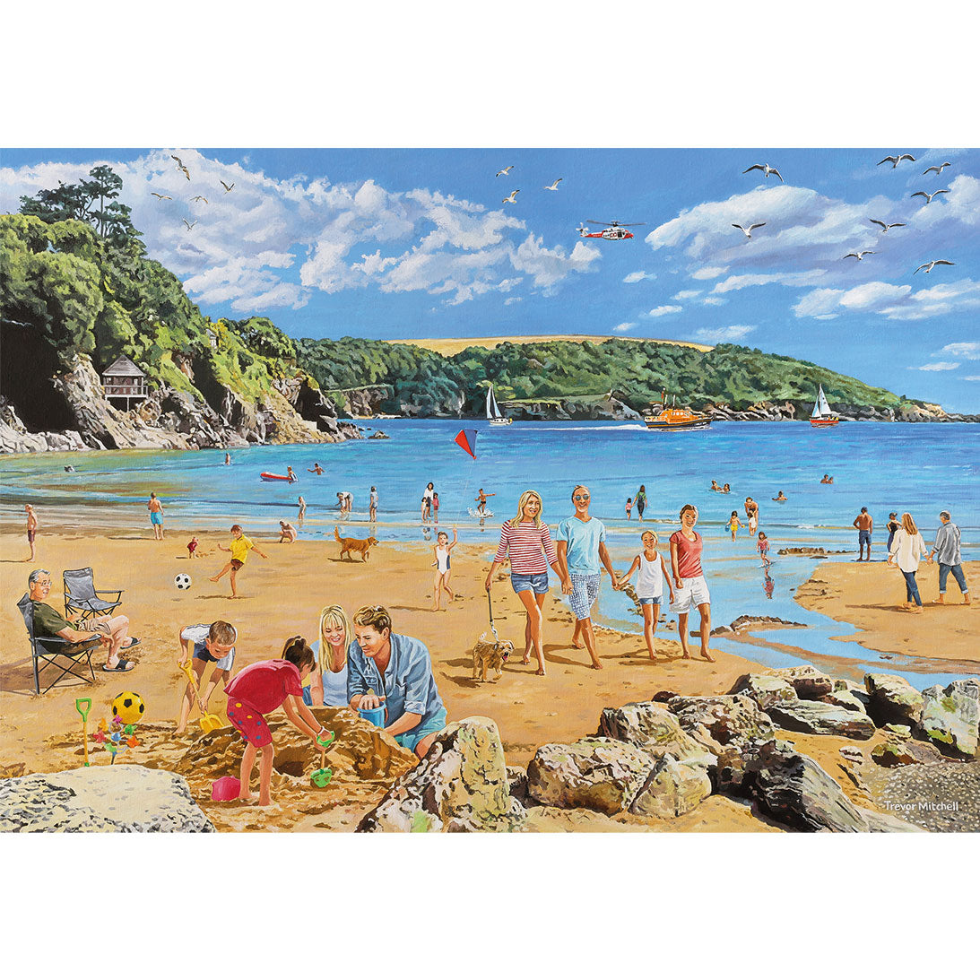 Beside the Seaside 4x500 Piece Jigsaw Puzzle