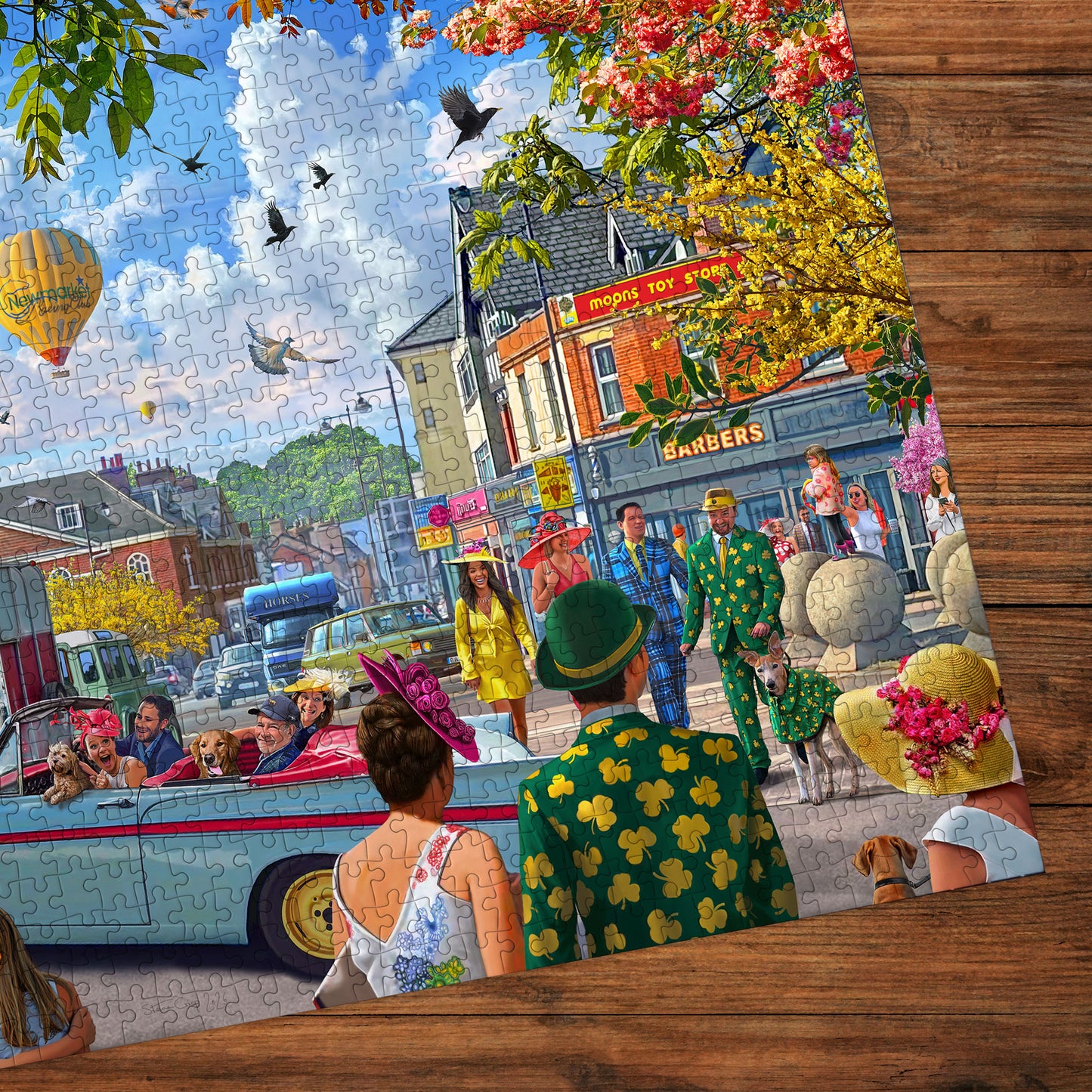 Off to the Races at Newmarket 1000 Piece Jigsaw Puzzle