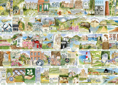 National Trust: Landmarks & Landscapes 1000 Piece Jigsaw Puzzle