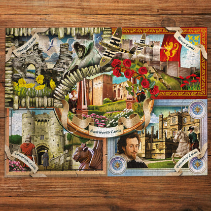 English Heritage: Castles of England 1000 Piece Jigsaw Puzzle
