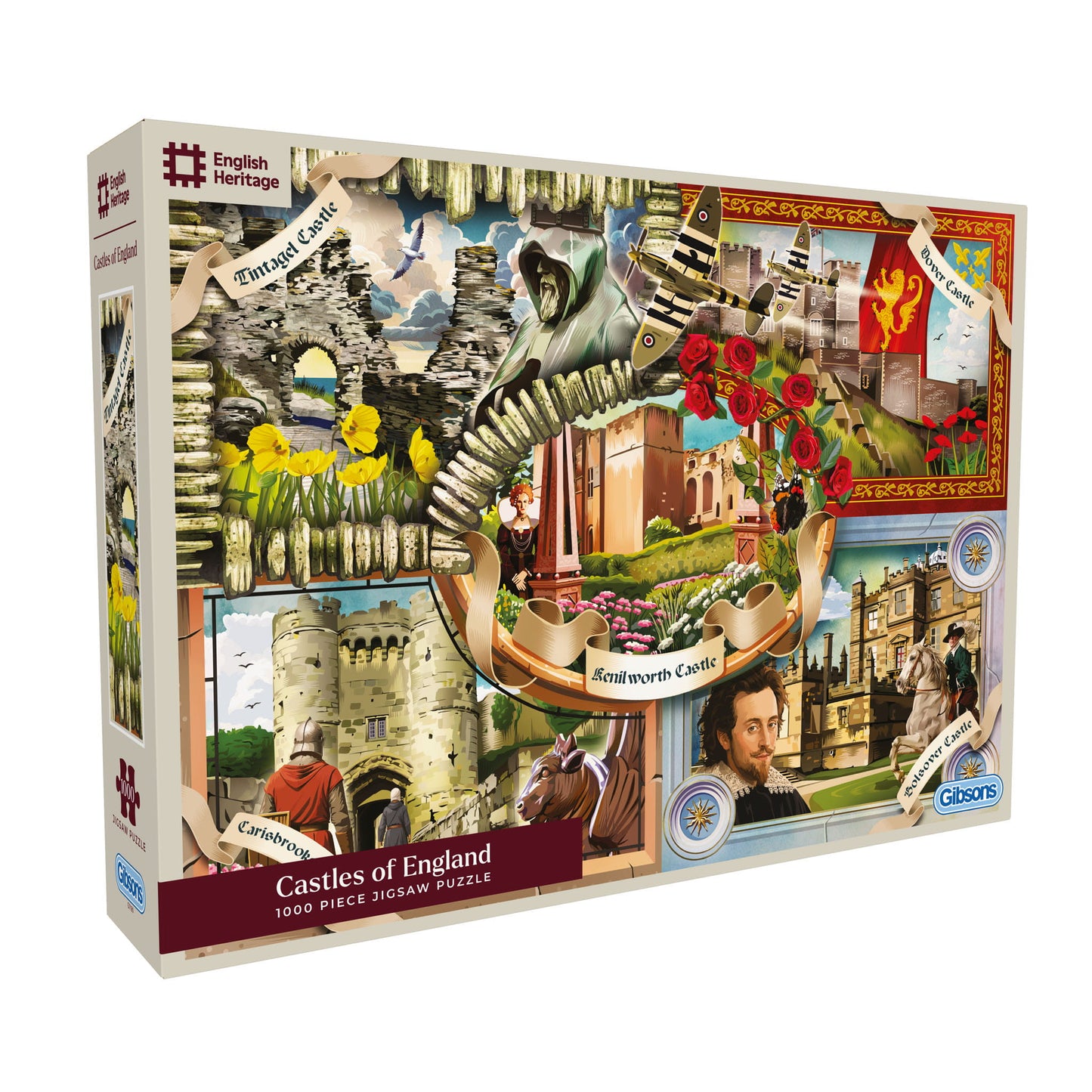 English Heritage: Castles of England 1000 Piece Jigsaw Puzzle