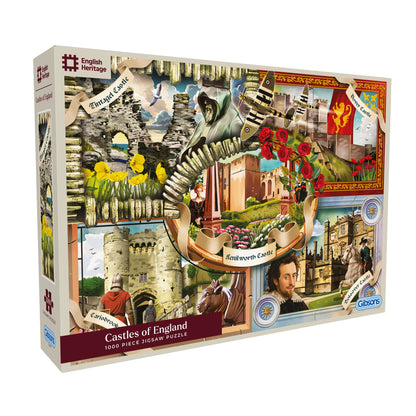English Heritage: Castles of England 1000 Piece Jigsaw Puzzle