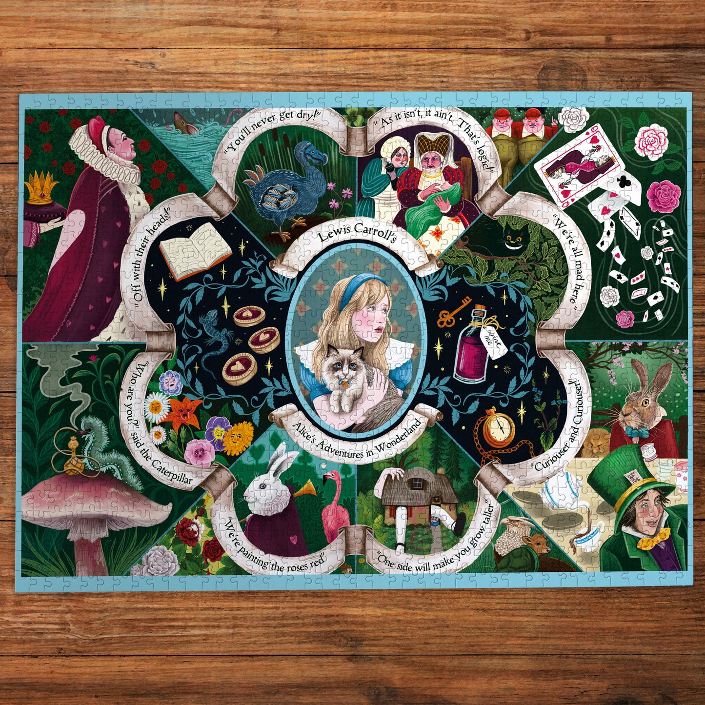 Alice's Adventures in Wonderland 1000 Piece Jigsaw Puzzle