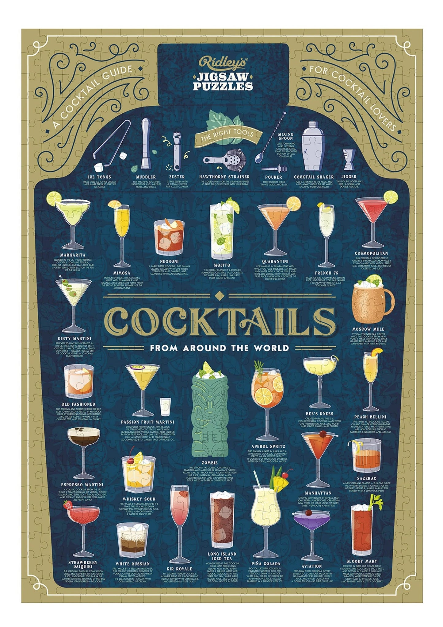 Cocktail Lover's 500 Piece Jigsaw Puzzle