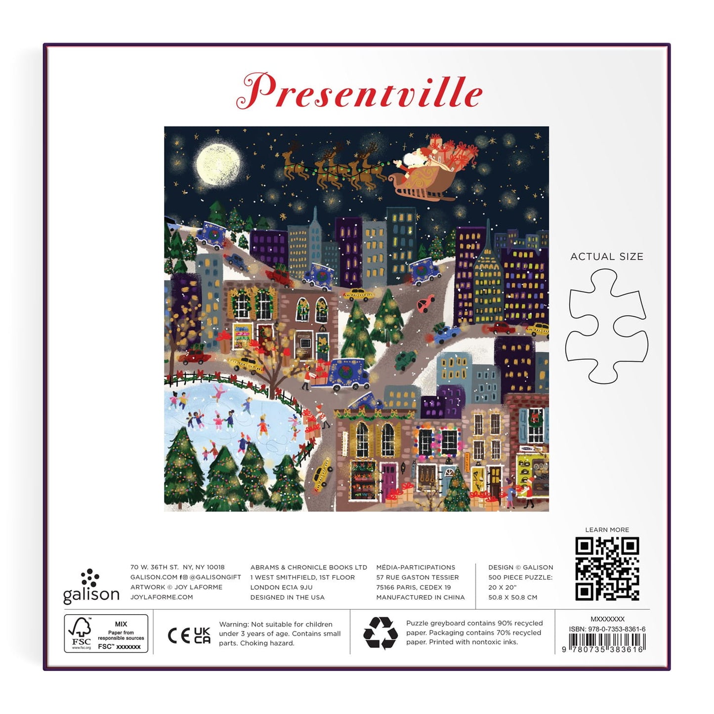 Joy Laforme Presentville 500 Piece Foil Jigsaw Puzzle