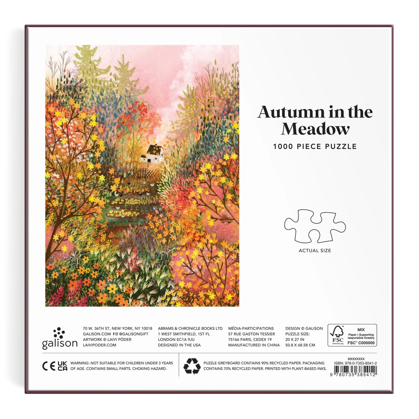 Autumn in the Meadow 1000 Piece Jigsaw Puzzle