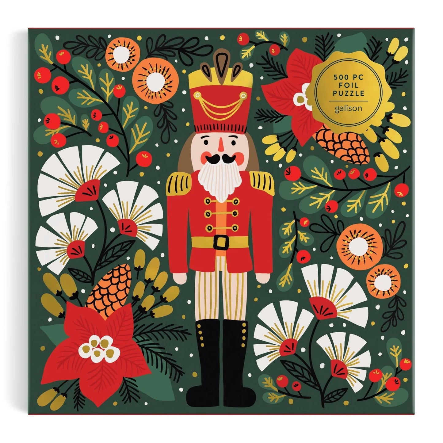 Merry Nutcracker 500 Piece Foil Jigsaw Puzzle