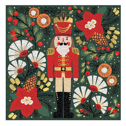 Merry Nutcracker 500 Piece Foil Jigsaw Puzzle