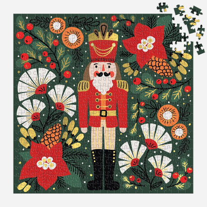 Merry Nutcracker 500 Piece Foil Jigsaw Puzzle