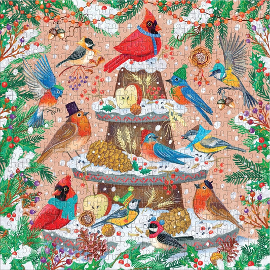 Festive Feathers 500 Piece Foil Jigsaw Puzzle