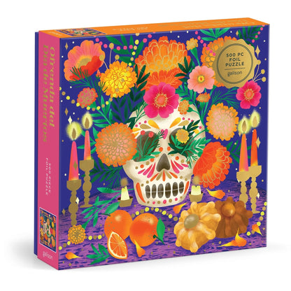 Ofrenda del Día de Muertos 500 Piece Foil Jigsaw Puzzle