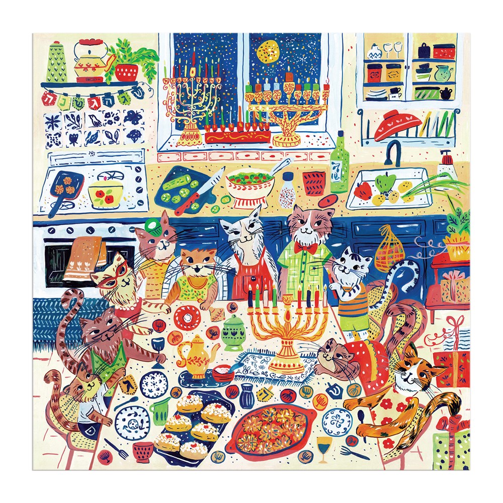 Happy Hanucats 500 Piece Jigsaw Puzzle