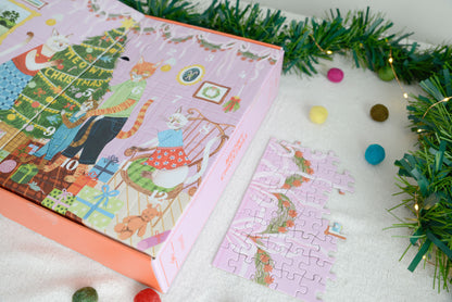 Meowy Christmas 12 Days of Puzzles 500 Piece Advent Calendar