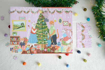 Meowy Christmas 12 Days of Puzzles 500 Piece Advent Calendar