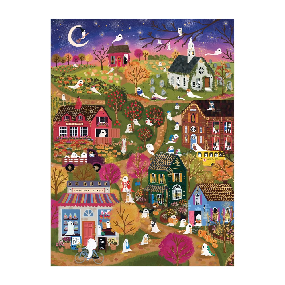 Joy Laforme Spooky Village 1000 Piece Foil Jigsaw Puzzle