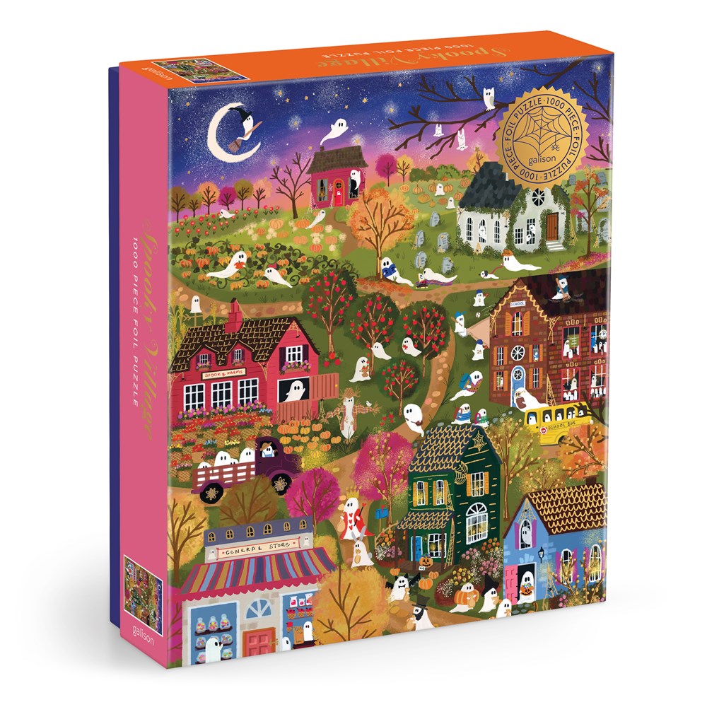 Joy Laforme Spooky Village 1000 Piece Foil Jigsaw Puzzle