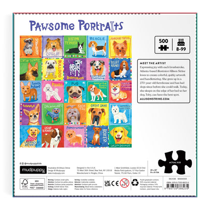 Pawsome Portraits 500 Piece Jigsaw Puzzle