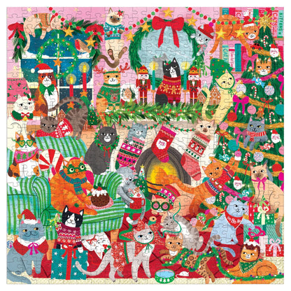 Merry Catmas! 500 Piece Family Jigsaw Puzzle