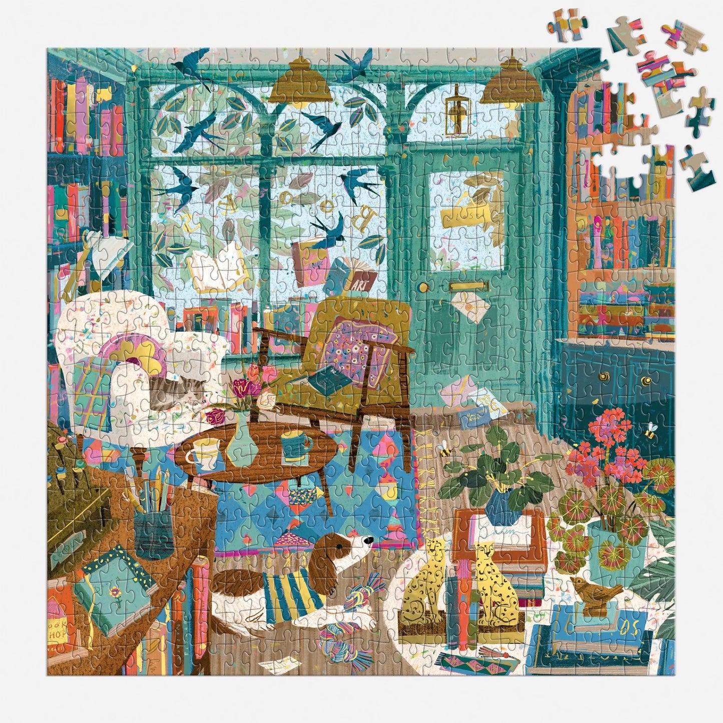 Bookshop Afternoon 500 Piece Foil Jigsaw Puzzle