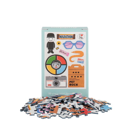Retro 70's 99 Piece Mini Jigsaw Puzzle