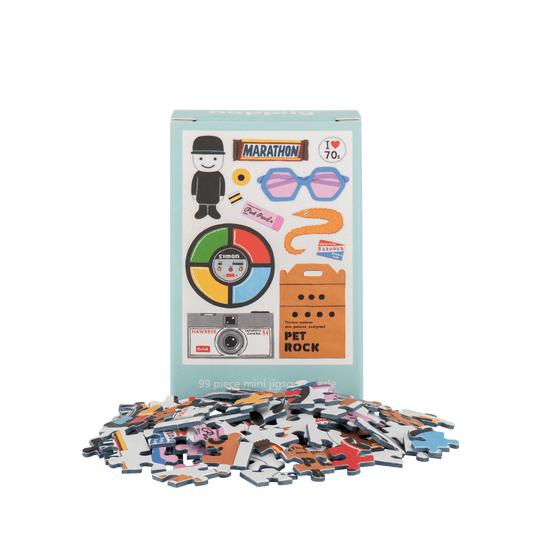 Retro 70's 99 Piece Mini Jigsaw Puzzle