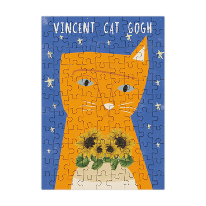 Vincent Cat Gogh 99 Piece Mini Jigsaw Puzzle