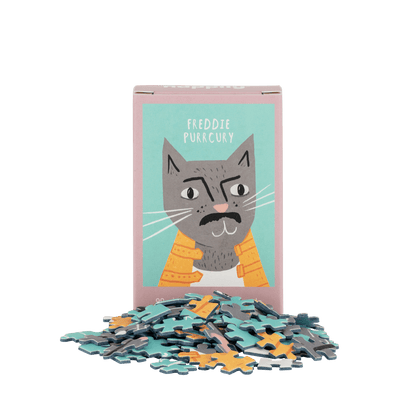 Freddie Purrcury 99 Piece Mini Jigsaw Puzzle