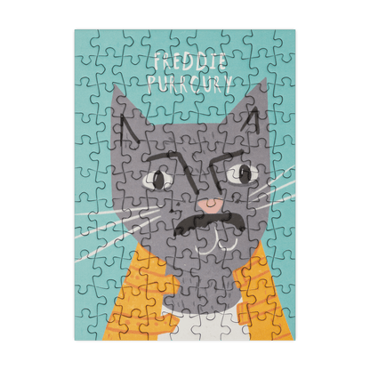 Freddie Purrcury 99 Piece Mini Jigsaw Puzzle