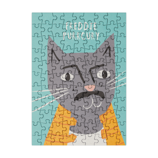 Freddie Purrcury 99 Piece Mini Jigsaw Puzzle